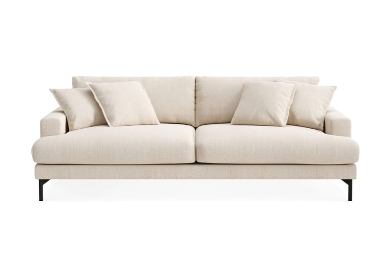 Menard Premium 4-sits Djup Soffa i Chenille, Ljusbeige