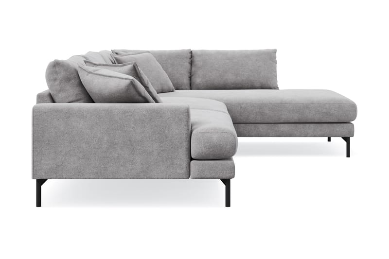 Menard Premium 5-sits Högervänd L-formad Djup Schäslongsoffa i Chenille - Grå - Möbler - Vardagsrum - Soffor - Divansoffa & schäslong