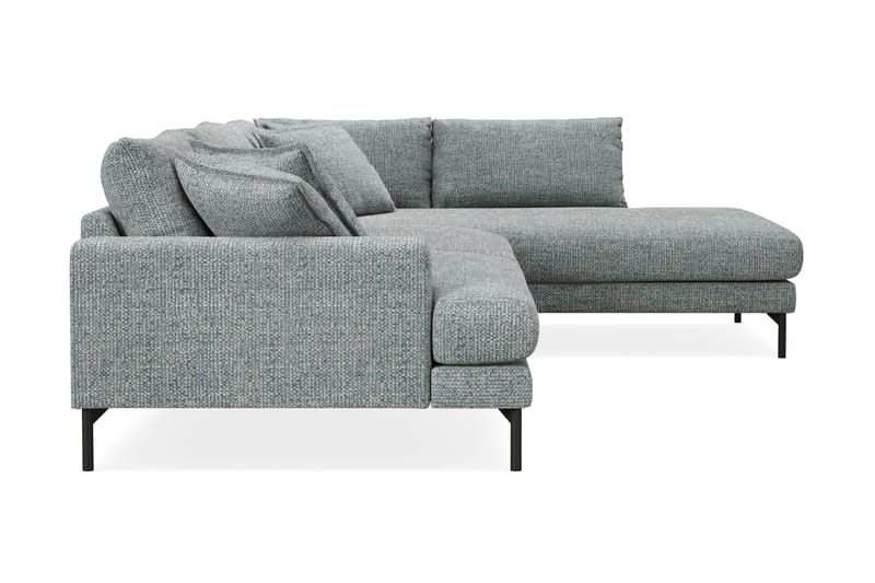 Menard Premium 5-sits Högervänd L-formad Djup Schäslongsoffa i Chenille - Grå/Blå - Möbler - Vardagsrum - Soffor - Divansoffa & schäslong