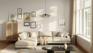 Menard Premium 5-sits Vänstervänd L-formad Djup Schäslongsoffa i Chenille - Ljusbeige - Möbler - Vardagsrum - Soffor - Divansoffa & schäslong