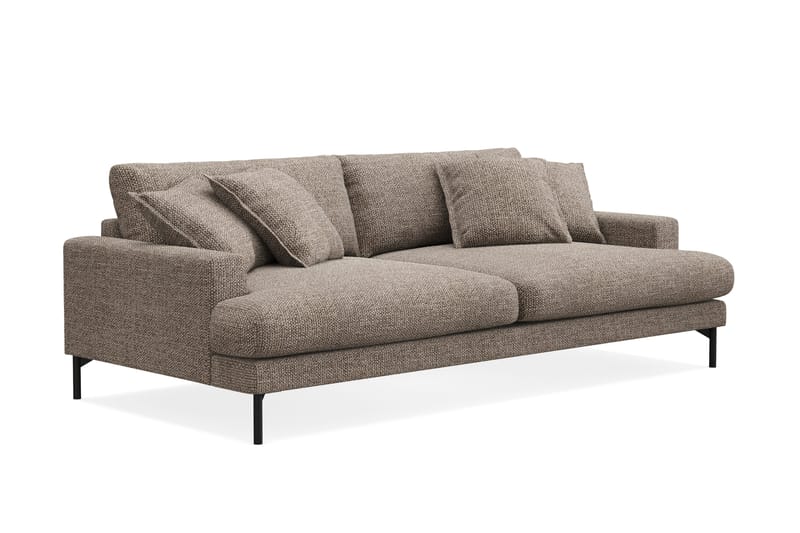 Menard Premium 4-sits Djup Soffa i Chenille - Brun - Möbler - Vardagsrum - Soffor - 4-sits soffor