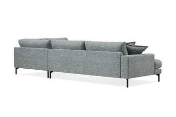 Menard Premium 5-sits Högervänd L-formad Djup Schäslongsoffa i Chenille - Grå/Blå - Möbler - Vardagsrum - Soffor - Divansoffa & schäslong