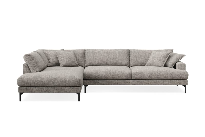 Menard Premium 5-sits Vänstervänd L-formad Djup Schäslongsoffa i Chenille - Grå - Möbler - Vardagsrum - Soffor - Divansoffa & schäslong