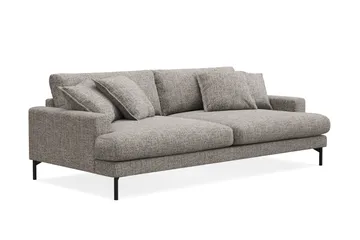 Menard Premium 4-sits Djup Soffa i Chenille - Grå - Möbler - Vardagsrum - Soffor - 4-sits soffor