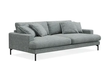 Menard Premium 4-sits Djup Soffa i Chenille - Grå/Blå - Möbler - Vardagsrum - Soffor - 4-sits soffor