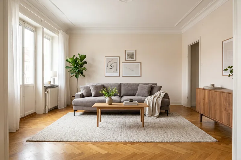 Menard Premium 4-sits Djup Soffa i Chenille - Grå/Brun - Möbler - Vardagsrum - Soffor - 4-sits soffor