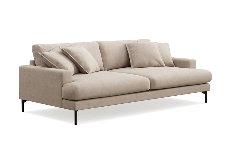 Menard Premium 4-sits Djup Soffa i Tyg - Beige - Möbler - Vardagsrum - Soffor - 4-sits soffor
