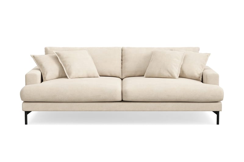 Menard Premium 4-sits Djup Soffa i Chenille - Beige - Möbler - Vardagsrum - Soffor - 4-sits soffor