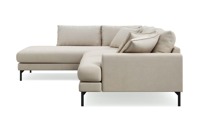 Menard Premium 5-sits Vänstervänd L-formad Djup Schäslongsoffa i Tyg - Beige - Möbler - Vardagsrum - Soffor - Divansoffa & schäslong