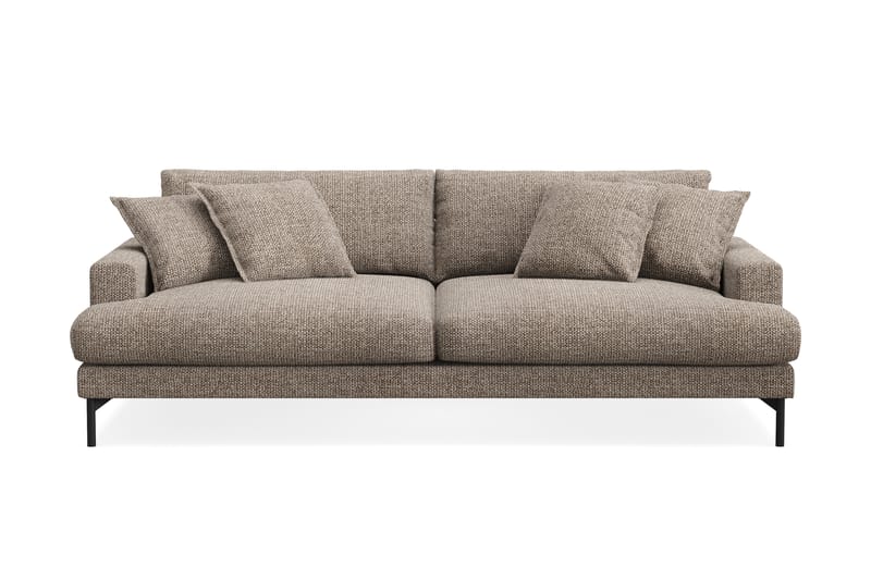 Menard Premium 4-sits Djup Soffa i Chenille - Brun - Möbler - Vardagsrum - Soffor - 4-sits soffor