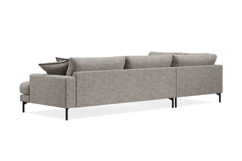 Menard Premium 5-sits Vänstervänd L-formad Djup Schäslongsoffa i Chenille - Grå - Möbler - Vardagsrum - Soffor - Divansoffa & schäslong