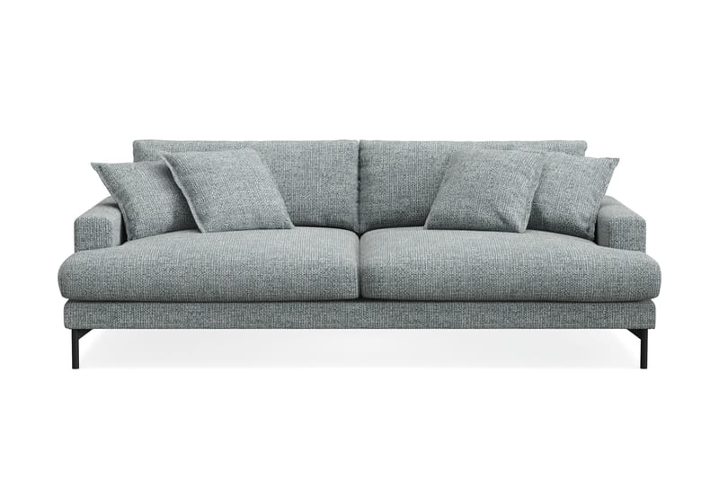 Menard Premium 4-sits Djup Soffa i Chenille - Grå/Blå - Möbler - Vardagsrum - Soffor - 4-sits soffor