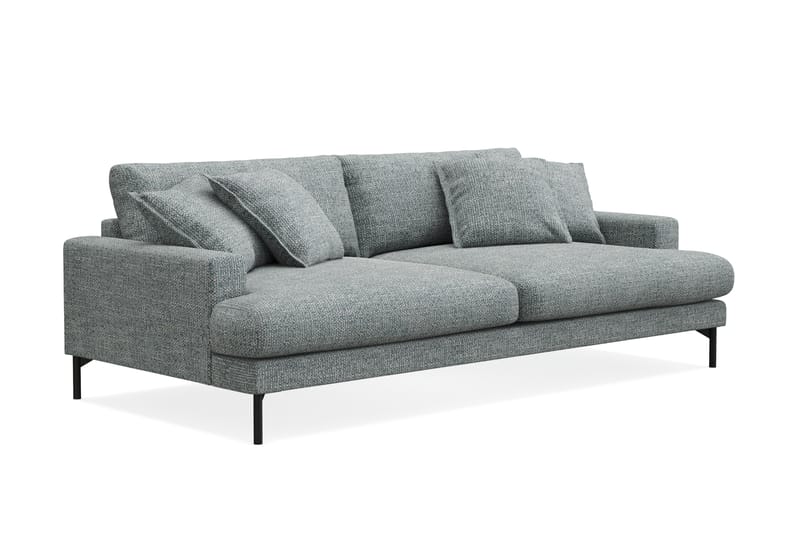 Menard Premium 4-sits Djup Soffa i Chenille - Grå/Blå - Möbler - Vardagsrum - Soffor - 4-sits soffor