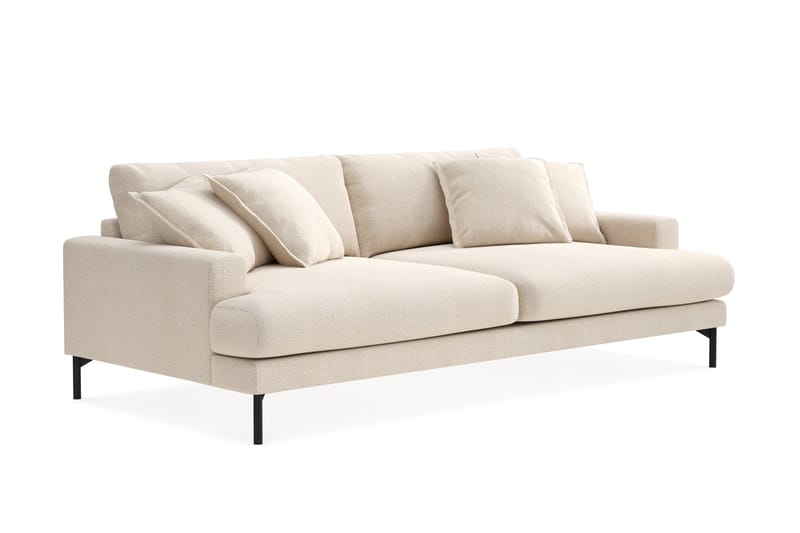 Menard Premium 4-sits Djup Soffa i Chenille - Ljusbeige - Möbler - Vardagsrum - Soffor - 4-sits soffor