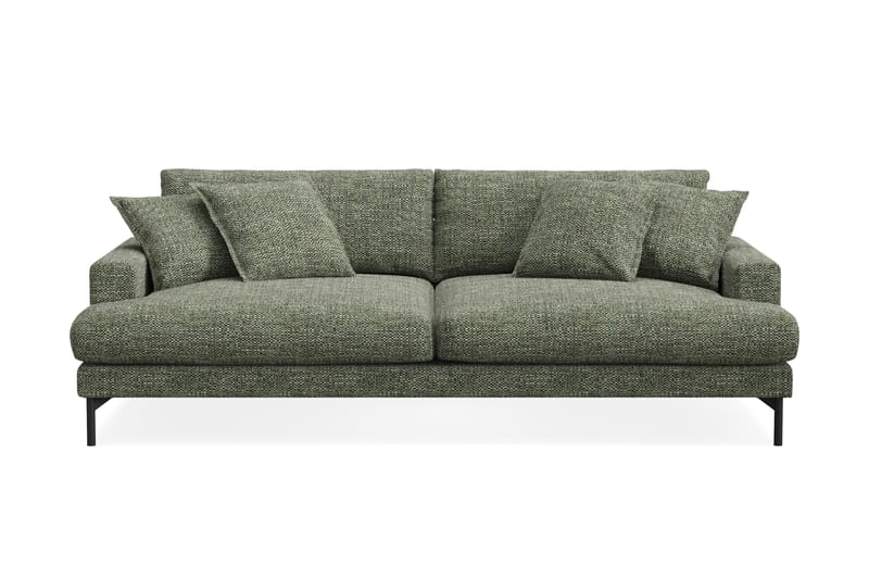 Menard Premium 4-sits Djup Soffa i Chenille - Grön - Möbler - Vardagsrum - Soffor - 4-sits soffor