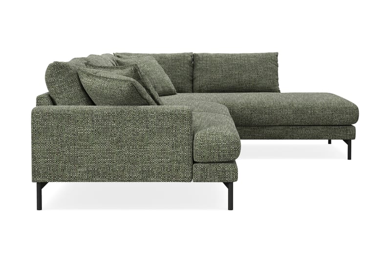 Menard Premium 5-sits Högervänd L-formad Djup Schäslongsoffa i Chenille - Grön - Möbler - Vardagsrum - Soffor - Divansoffa & schäslong