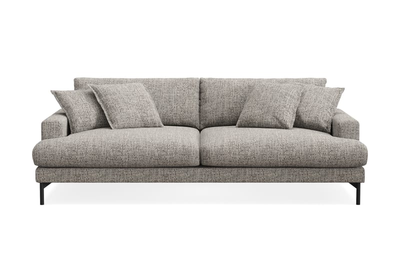 Menard Premium 4-sits Djup Soffa i Chenille - Grå - Möbler - Vardagsrum - Soffor - 4-sits soffor