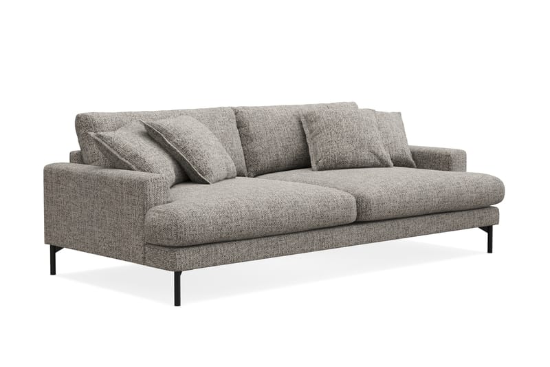 Menard Premium 4-sits Djup Soffa i Chenille - Grå - Möbler - Vardagsrum - Soffor - 4-sits soffor