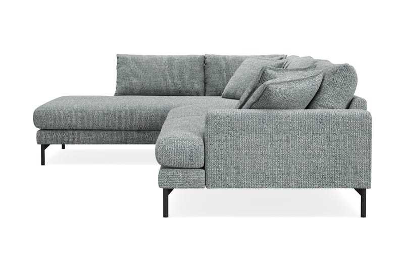 Menard Premium 5-sits Vänstervänd L-formad Djup Schäslongsoffa i Chenille - Grå/Blå - Möbler - Vardagsrum - Soffor - Divansoffa & schäslong