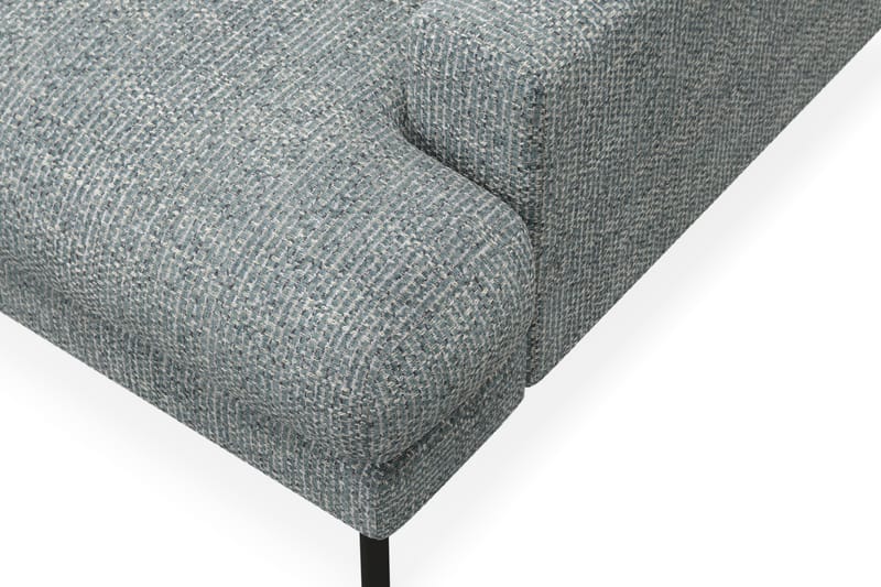Menard Premium 5-sits Vänstervänd L-formad Djup Schäslongsoffa i Chenille - Grå/Blå - Möbler - Vardagsrum - Soffor - Divansoffa & schäslong