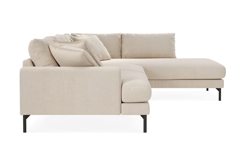 Menard Premium 5-sits Högervänd L-formad Djup Schäslongsoffa i Chenille - Ljusbeige - Möbler - Vardagsrum - Soffor - Divansoffa & schäslong