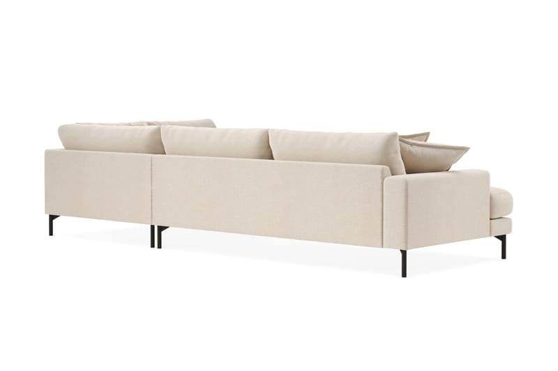 Menard Premium 5-sits Högervänd L-formad Djup Schäslongsoffa i Chenille - Ljusbeige - Möbler - Vardagsrum - Soffor - Divansoffa & schäslong