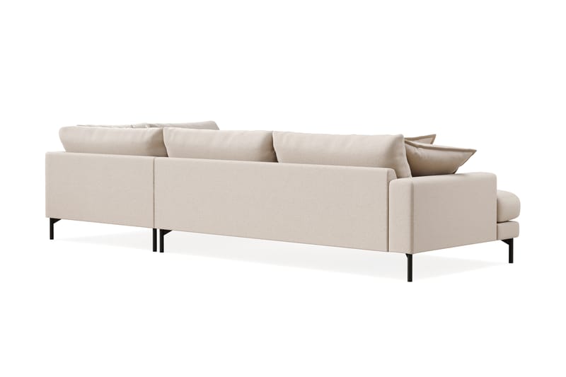 Menard Premium 5-sits Högervänd L-formad Djup Schäslongsoffa i Bouclé - Ljusbeige - Möbler - Vardagsrum - Soffor - Divansoffa & schäslong