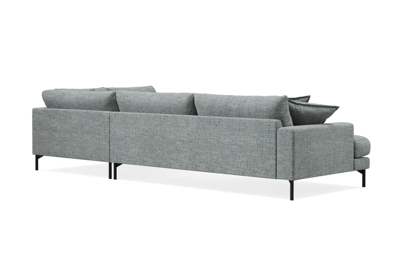 Menard Premium 5-sits Högervänd L-formad Djup Schäslongsoffa i Chenille - Grå/Blå - Möbler - Vardagsrum - Soffor - Divansoffa & schäslong