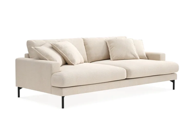 Menard Premium 4-sits Djup Soffa i Chenille - Ljusbeige - Möbler - Vardagsrum - Soffor - 4-sits soffor