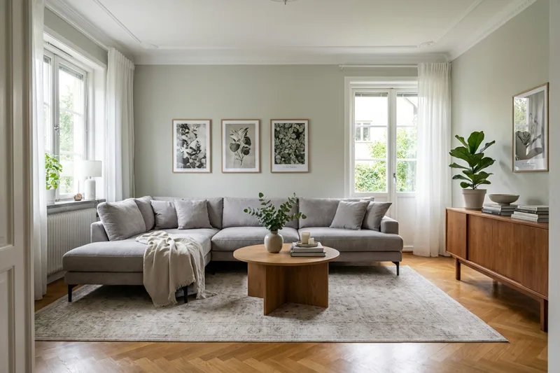 Menard Premium 5-sits Vänstervänd L-formad Djup Schäslongsoffa i Chenille - Grå/Brun - Möbler - Vardagsrum - Soffor - Divansoffa & schäslong