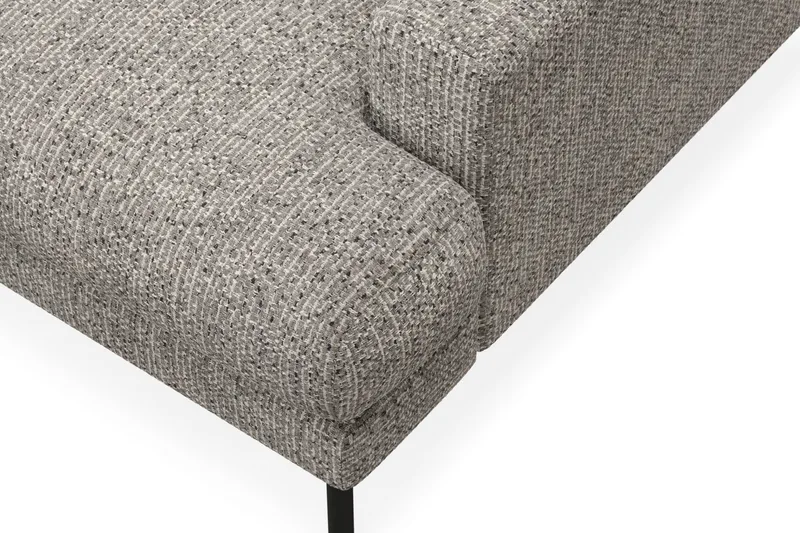 Menard Premium 5-sits Vänstervänd L-formad Djup Schäslongsoffa i Chenille - Grå - Möbler - Vardagsrum - Soffor - Divansoffa & schäslong