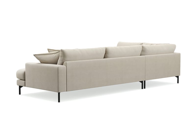 Menard Premium 5-sits Vänstervänd L-formad Djup Schäslongsoffa i Tyg - Beige - Möbler - Vardagsrum - Soffor - Divansoffa & schäslong