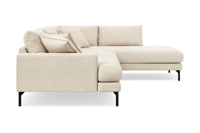 Menard Premium 5-sits Högervänd L-formad Djup Schäslongsoffa i Chenille - Beige - Möbler - Vardagsrum - Soffor - Divansoffa & schäslong