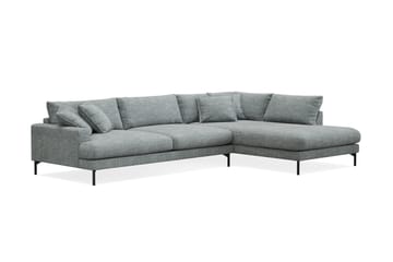 Menard Premium 5-sits Högervänd L-formad Djup Schäslongsoffa i Chenille - Grå/Blå - Möbler - Vardagsrum - Soffor - Divansoffa & schäslong