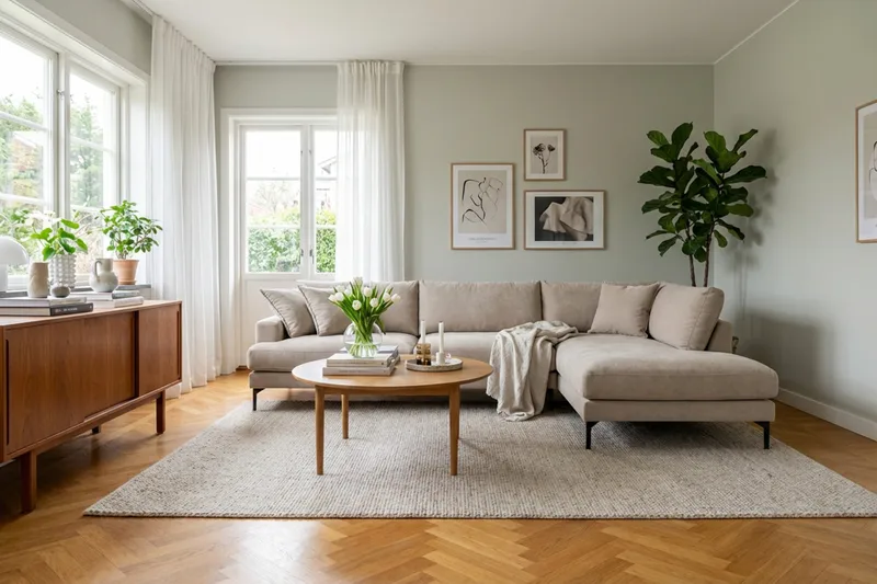 Menard Premium 5-sits Högervänd L-formad Djup Schäslongsoffa i Tyg - Brun - Möbler - Vardagsrum - Soffor - Divansoffa & schäslong