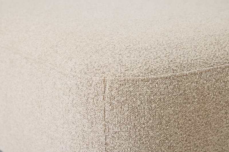 Milano 5-sits Rundad Vänstervänd L-soffa med Låg Rygg i Beige Boucle - Beige - Möbler - Vardagsrum - Soffor - Divansoffa & schäslong