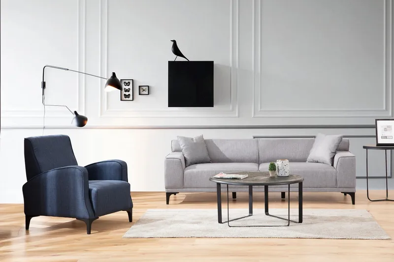 Mississauga Soffa 3-sits - Ljusgrå - Möbler - Vardagsrum - Soffor - 3-sits soffor