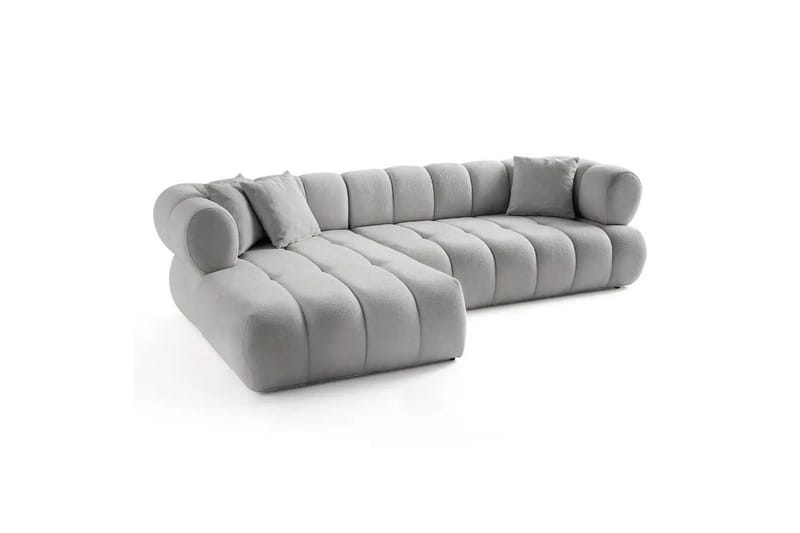 Mississauga Soffa med Divan 3-sits - Grå - Möbler - Vardagsrum - Soffor - Divansoffa & schäslong