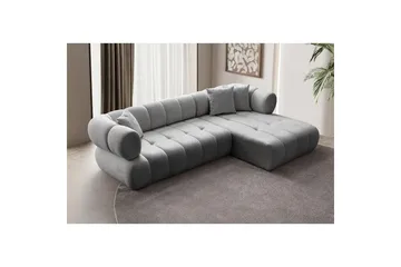 Mississauga Soffa med Divan 3-sits - Grå - Möbler - Vardagsrum - Soffor - Divansoffa & schäslong