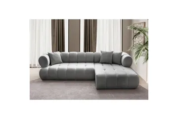 Mississauga Soffa med Divan 3-sits - Grå - Möbler - Vardagsrum - Soffor - Divansoffa & schäslong
