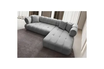 Mississauga Soffa med Divan 3-sits - Grå - Möbler - Vardagsrum - Soffor - Divansoffa & schäslong