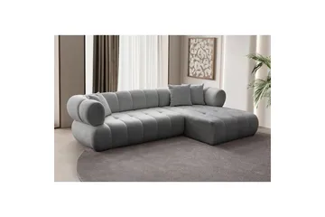 Mississauga Soffa med Divan 3-sits - Grå - Möbler - Vardagsrum - Soffor - Divansoffa & schäslong