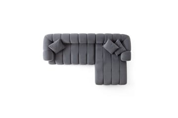 Mississauga Soffa med Divan 3-sits - Mörkgrå - Möbler - Vardagsrum - Soffor - Divansoffa & schäslong