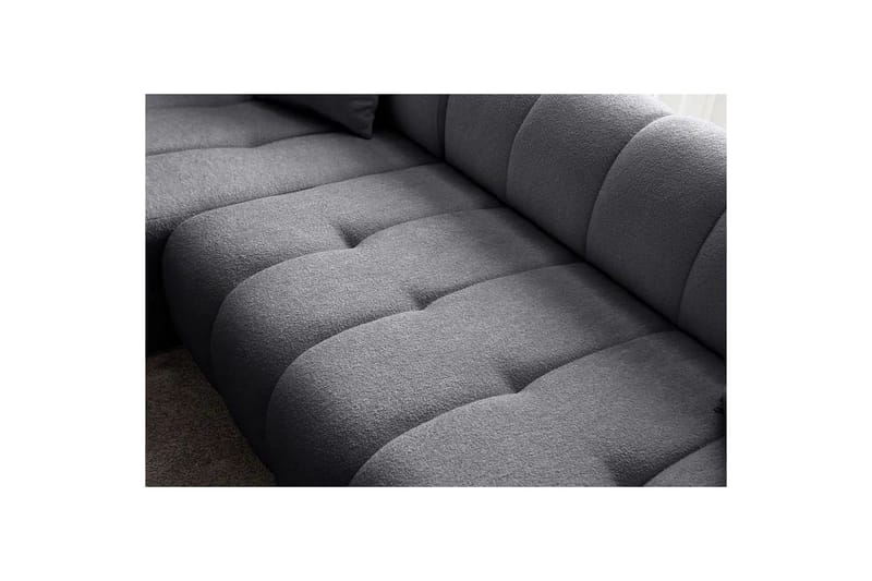 Mississauga Soffa med Divan 3-sits - Mörkgrå - Möbler - Vardagsrum - Soffor - Divansoffa & schäslong