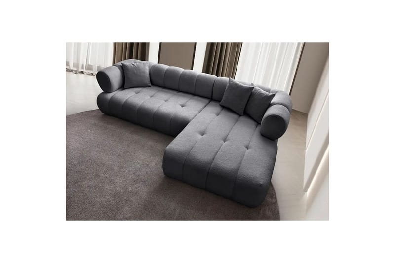 Mississauga Soffa med Divan 3-sits - Mörkgrå - Möbler - Vardagsrum - Soffor - Divansoffa & schäslong