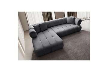 Mississauga Soffa med Divan 3-sits - Mörkgrå - Möbler - Vardagsrum - Soffor - Divansoffa & schäslong