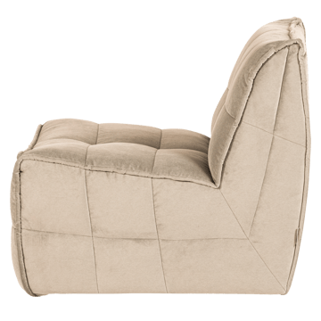 1-sits Modul Cluster 105 cm - Beige - Möbler - Vardagsrum - Soffor - Modulsoffor - Mittmodul