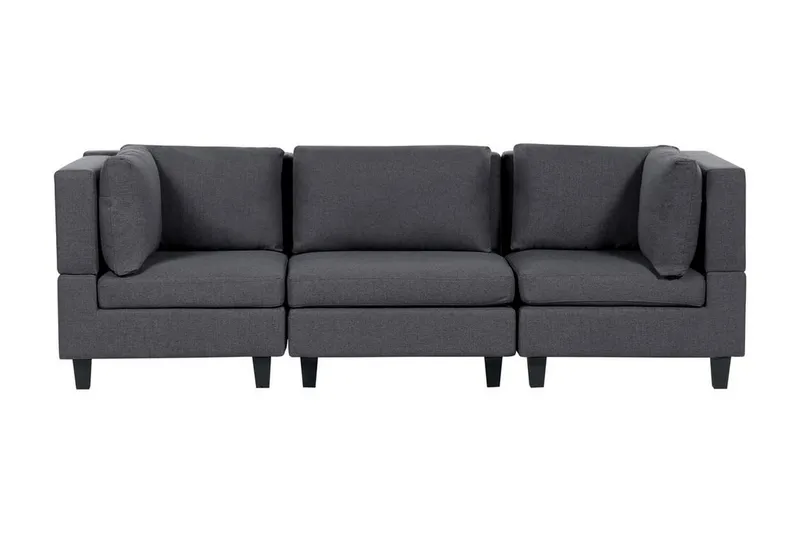 Buck Modulsoffa 3-sits, Gr å/Svart