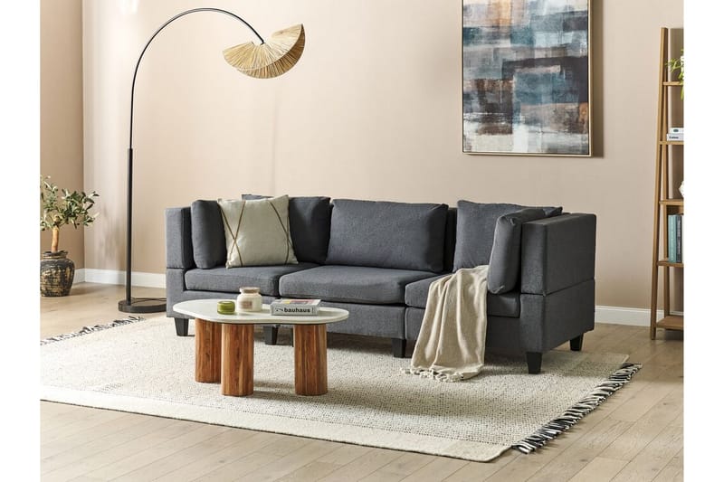 Buck Modulsoffa 3-sits - Grå/Svart - Möbler - Vardagsrum - Soffor - Modulsoffor - Komplett modulsoffa