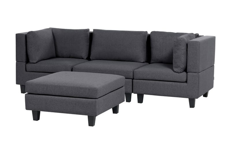 Buck Modulsoffa 3-sits - Grå/Svart - Möbler - Vardagsrum - Soffor - Modulsoffor - Komplett modulsoffa
